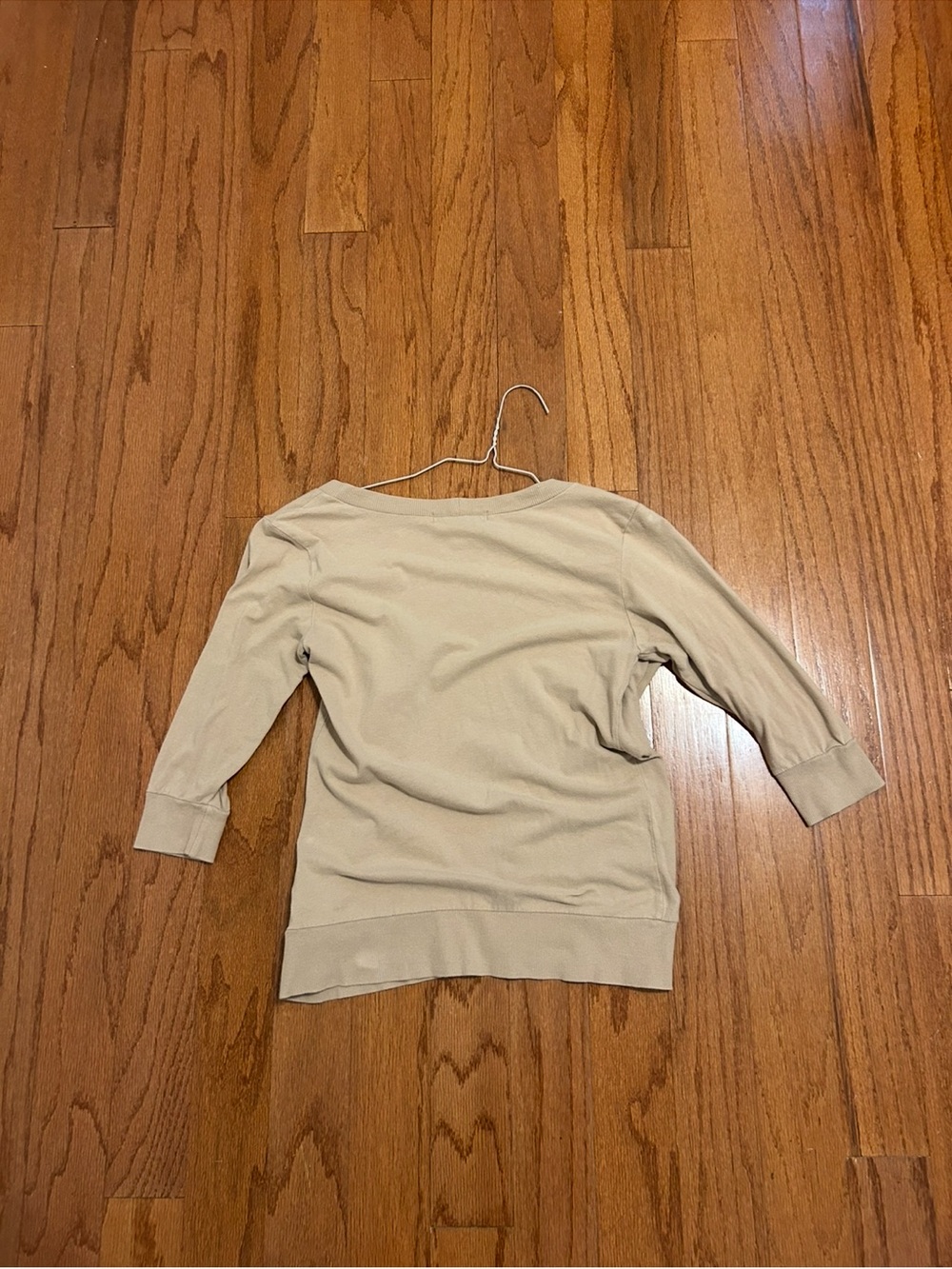 Derek Heart Beige Button Cardigan | Soft Stretch Lightweight Layer | Size L - Picture 9 of 9